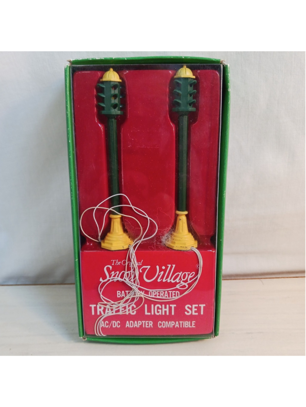 Dept 56 Snow Village Traffic Light Set #5500-0 Battery/Adapter 1993
